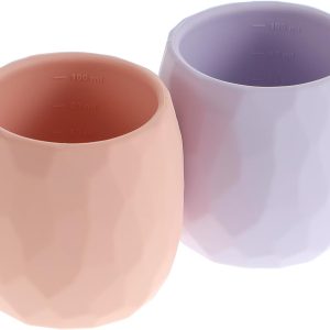 Tiny Open Cups, Silicone Training Cups for 6 Months + infants and Toddler, Baby-led Weaning Essentials & Baby Gifts ( + )